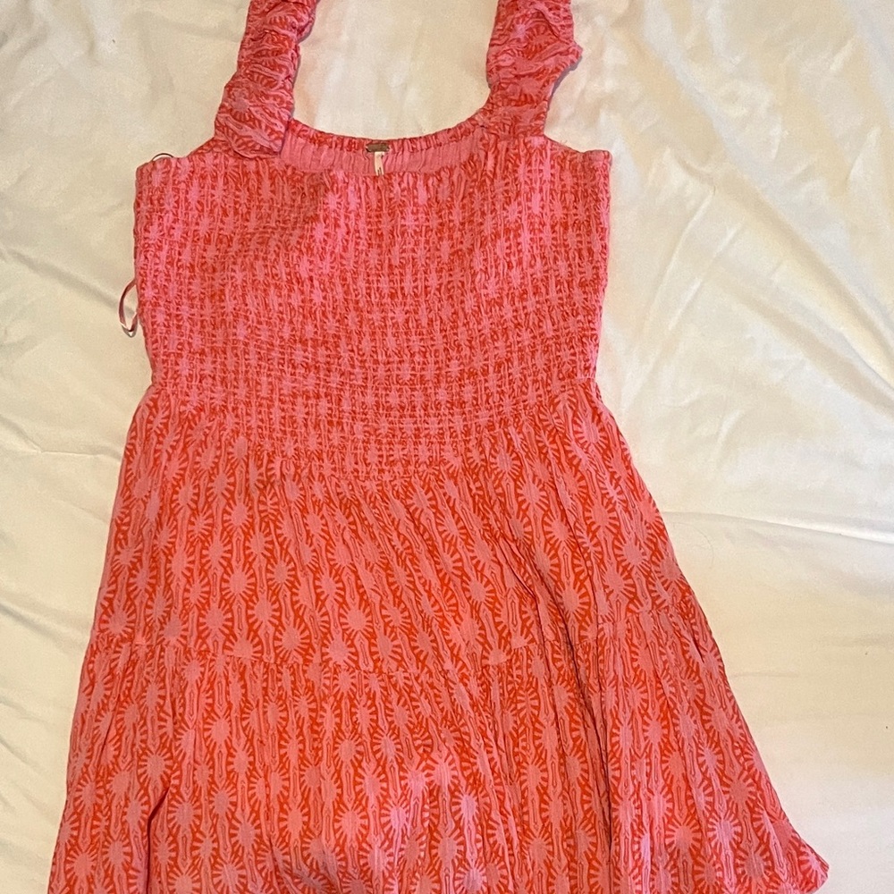 Free People Women's Sweet Annie Mini Pink Dress size S